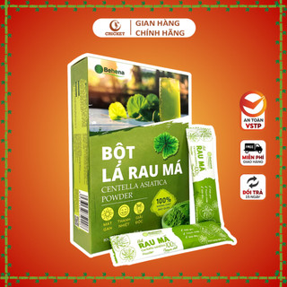 Bột Rau Má Nguyên Chất Behena Hộp 50g (20 gói x 2.5g) - Bột Rau Má Sấy Lạnh Thanh Nhiệt Giải Độc