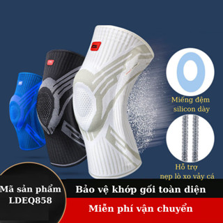 Băng bảo vệ đầu gối khum gối Lining nâng cấp nẹp lò xo và miếng đệm silicon dày mã LDEQ858
