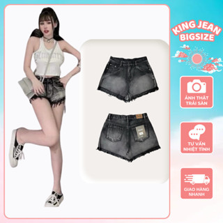 Quần short jean nữ Bigsize đến 80kg MS1091 Thời trang KingJean.