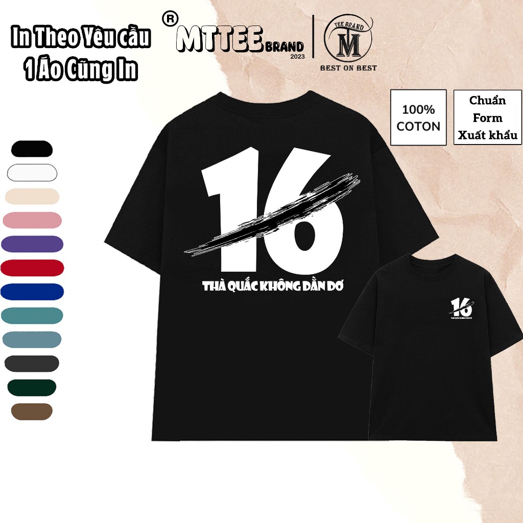 Áo Thun TẾT XÌ DÁCH Mẫu THÀ QUẮC KHÔNG DẰN DƠ V2 Chất Vải Cotton 100% Áo Phông Local Brand MTTee