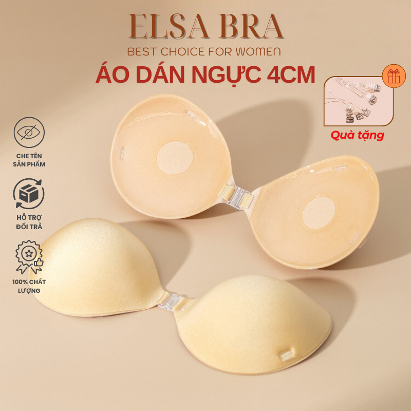 Áo Dán Nâng Độn Ngực 6 cm Tặng Dây Trong Độn Tự Nhiên Tạo Khe Gợi Cảm 𝐄𝐋𝐒𝐀 𝐁𝐑𝐀 P41