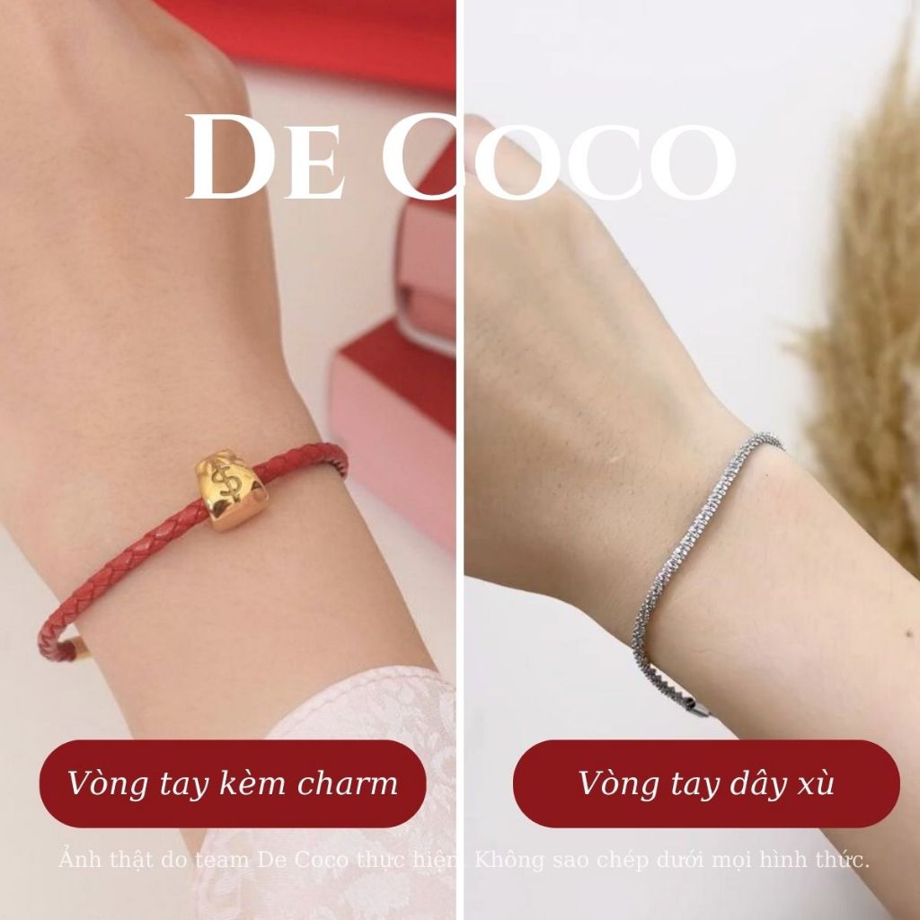 [MUA 1 TẶNG 1 CHARM NGÂN LƯỢNG] Vòng tay chỉ đỏ Như Ý may mắn DECOCO ACC (kèm Túi giấy + Hộp + Thiệp) | BigBuy360 - bigbuy360.vn