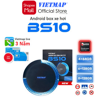  Android box xe hơi Vietmap BS10 I BS10 Lite Kèm Sim 4G Dẫn đường Vietmap Live AppleCarplay   Android 