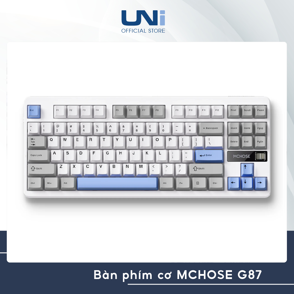 ( HÀNG SẴN GIAO) Bàn phím cơ MCHOSE G87 - Layout TKL - 3 Mode kết nối- UNI OFFICIAL STORE