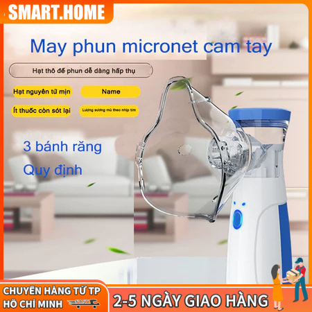 【🔥Free ship🔥】Máy Xông Mũi Họng Nebulizer Cao Cấp Cho Bé Công Bản Máy Khí Dung Xông Mũi Họng Cầm Tay Giúp Vệ Sinh Mũi