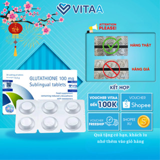 Viên Ngậm Trắng Da Dưới Lưỡi Glutathione 100mg Nhập Khẩu Italy - NTC Novelty Technology Care
