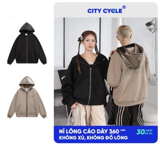  Áo khoác nỉ unisex đôi hoodie zip Local Brand Chính Hãng City Cycle Áo khoác “Gánh team” Hurt My Back 