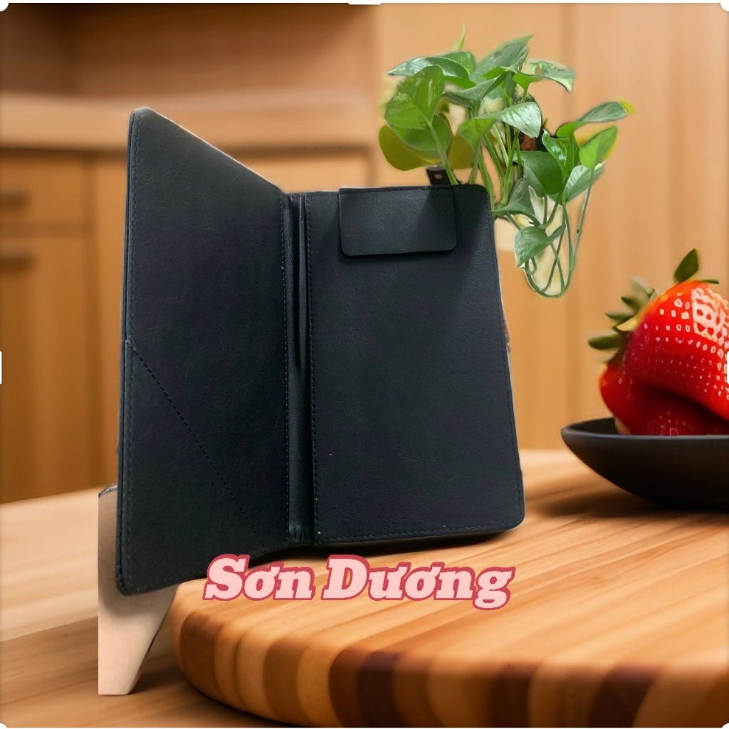 Bìa kẹp bill thanh toán có nam châm bằng da-bìa da tính tiền 14x23cm và A5 cho nhà hàng