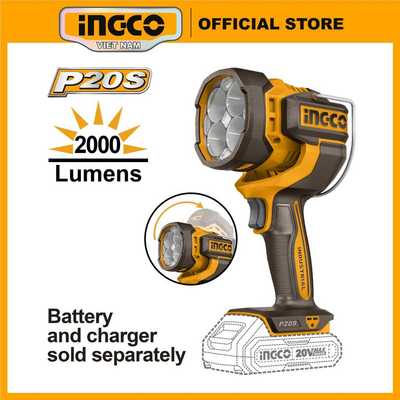 Đèn làm việc dùng pin 20V bóng led siêu sáng 22.5W INGCO CWLI2088 Lumens 2000 ± 10% công suất 22,5W