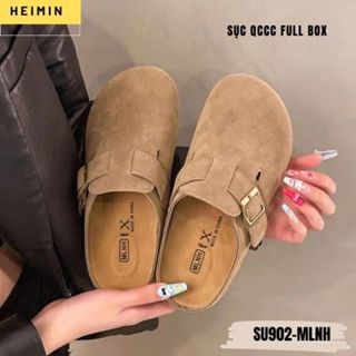 [HEIMIN] Sục nữ đế cao QCCC MLNH chính hãng phom xinh dáng xịn  - Giày sục nữ da lộn full box chuẩn hàng tiệm cao cấp