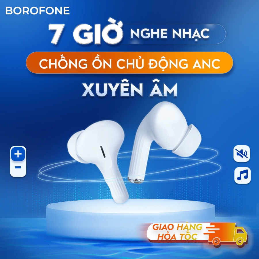 Tai nghe bluetooth không dây Hoco EW04 hỗ trợ định vị, đổi tên, đàm thoại, cảm ứng chạm, nghe nhạc 4h liên tục
