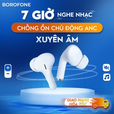 Tai nghe bluetooth không dây Hoco EW04 hỗ trợ định vị, đổi tên, đàm thoại, cảm ứng chạm, nghe nhạc 4h liên tục