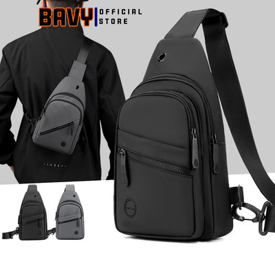 Túi đeo chéo nam chống nước, Túi bao tử nam nhỏ gọn cao cấp kiểu dáng thể thao thời trang Ba Vy FASHION TĐC34AB