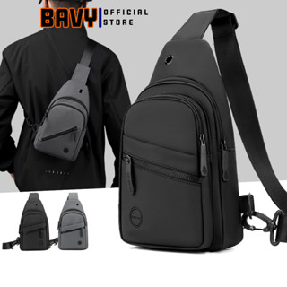 Túi đeo chéo nam vải chống nước, túi bao tử nam nhỏ gọn cao cấp kiểu dáng thể thao thời trang Ba Vy FASHION TĐC34AB