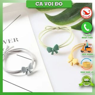 Dây cột tóc nữ hoa cúc nhiều màu