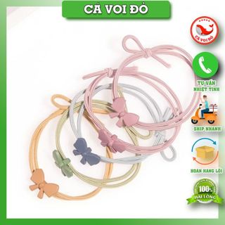 Dây cột tóc nữ hoa cúc nhiều màu