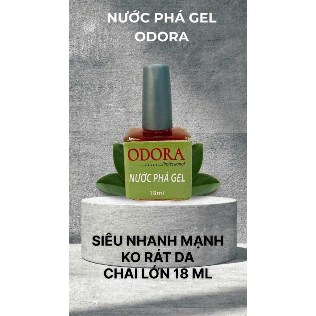 Phá bột - phá đắp gel - phá móng úp nails thảo dược ODORA chiết xuất từ tinh dầu oliu - 18ml gel