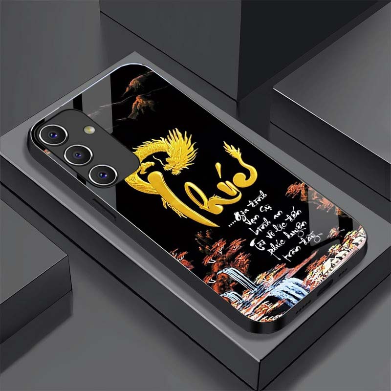 Ốp Lưng SAMSUNG A15, A25 5G, A35 5G, A55 5G Lưng Kính Cường Lực Cao Cấp, Sáng Bóng