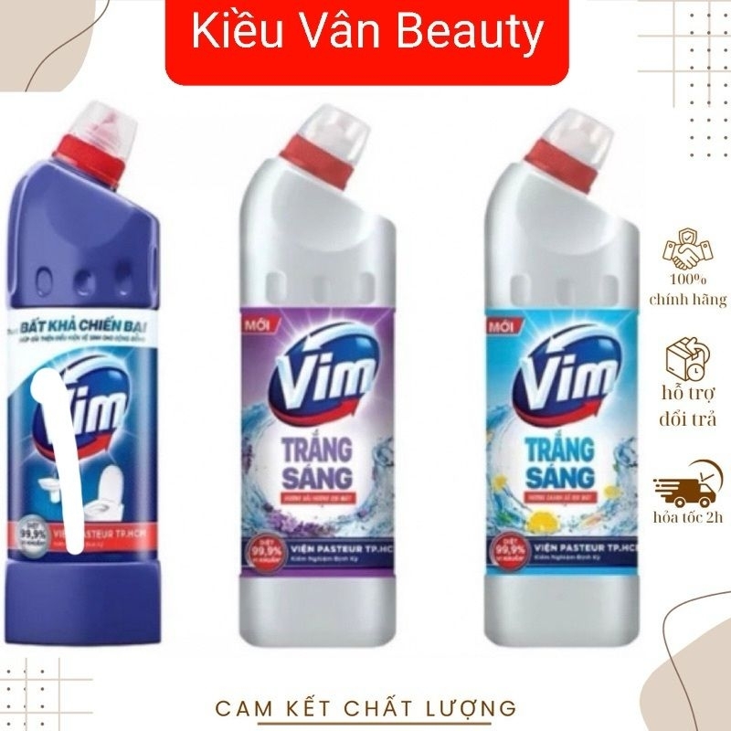 (Combo 3 Chai) tẩy vệ sinh VIM 750ml diệt khuẩn