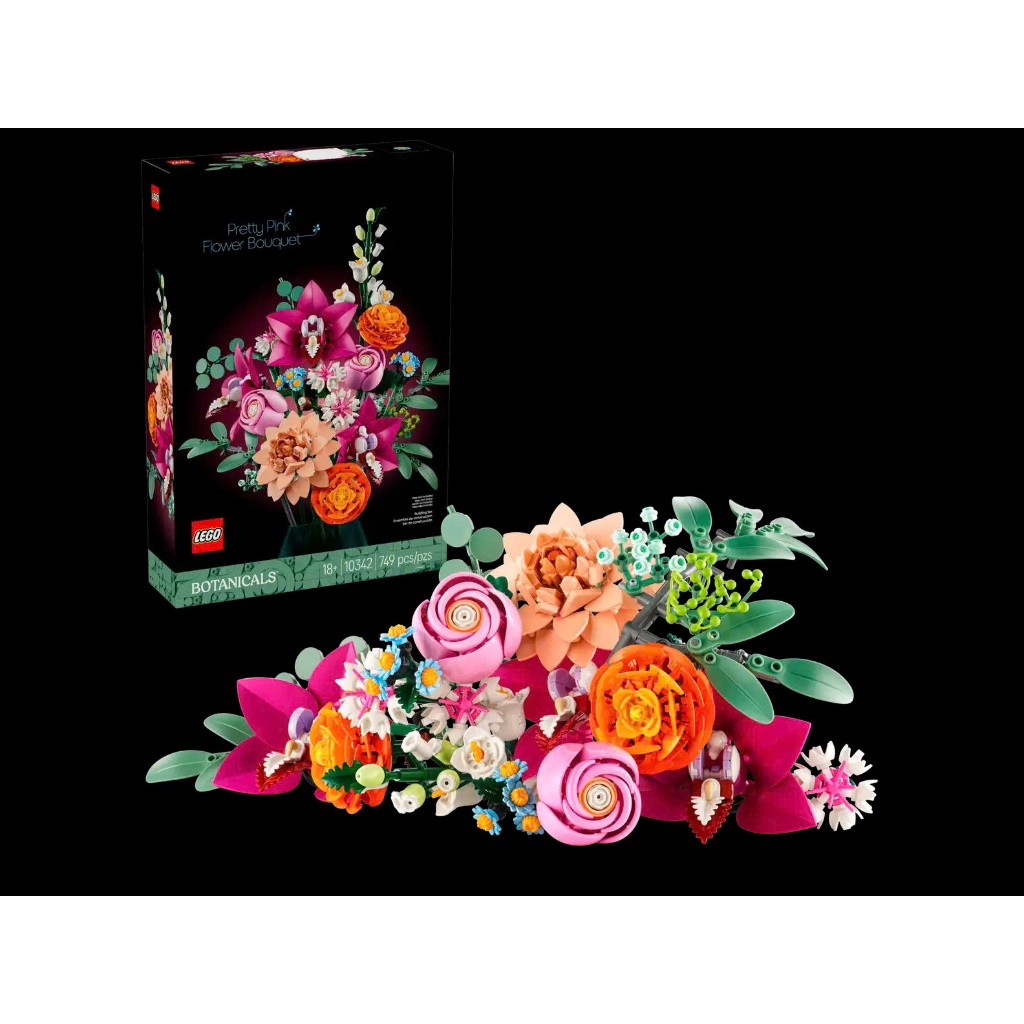 Lego 10342 Đồ Chơi Lắp Ghép Pretty Pink Flower Bouquet - Bó hoa hồng xinh xắn