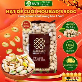 Hạt dẻ cười rang muối mourad's úc túi 500g không tẩy trắng ăn vặt giảm cân tết