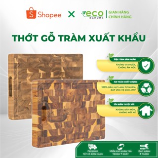 Thớt Gỗ Acacia Xuất Khẩu Thương Hiệu BG Home - An Toàn Thực Phẩm Hình Chữ Nhật, Có Thêm Móc Treo.
