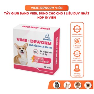 Xổ Giun Vime Deworm cho Chó Mèo Dạng Viên Vemedim