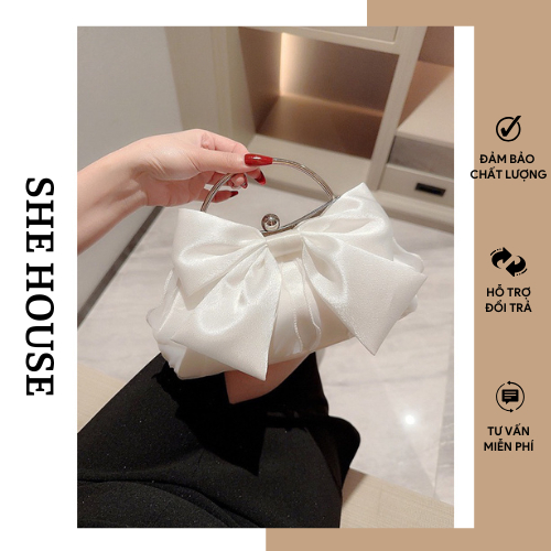 Túi cầm tay đi tiệc đẹp hình nơ phù hợp đi tiệc