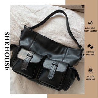  Túi xách nữ da pu cao cấp nhiều ngăn hộp đựng vừa laptop 