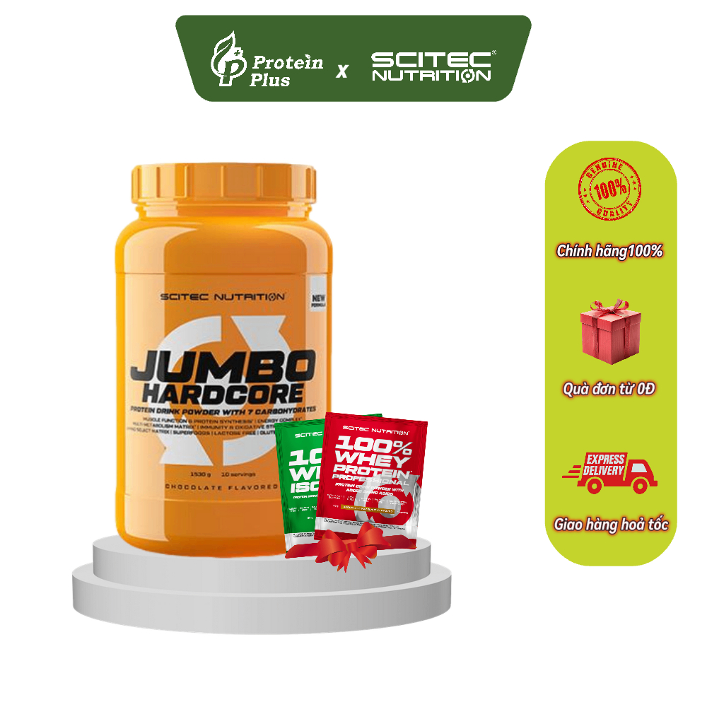 Mass Gainer | Jumbo Hardcore 1530g | Sữa TĂNG CÂN và TĂNG CƠ |chính hãng Scitec Nutrition
