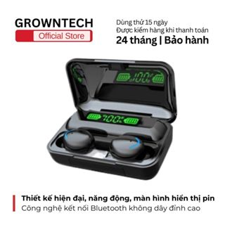 Tai nghe bluetooth F9 PRO TWS 5.0 không dây cảm ứng, chống ồn tích hợp sạc dự phòng 2500mAh