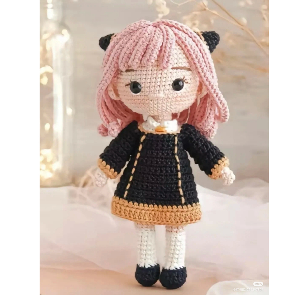 Bé Anya - SPY x FAMILY - Búp Bê Len Handmade - Đan Móc Len Thủ Công - Naly Handmade