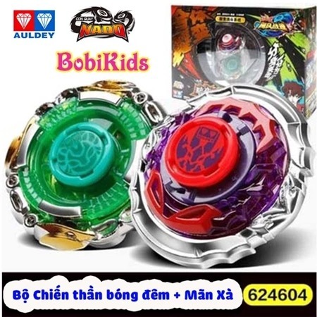 NADO3 - Bộ đôi Con Quay Chiến thần bóng đêm + Mãng xà chiến thần (NA3 - 624604) - Hàng chính hãng Au