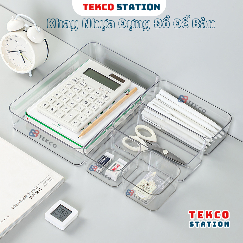 Khay Nhựa Đựng Đồ Dùng, Mỹ Phẩm, Đồ Trang Điểm - Khay Nhựa Đựng Bút, Đồ Dùng Cá Nhân