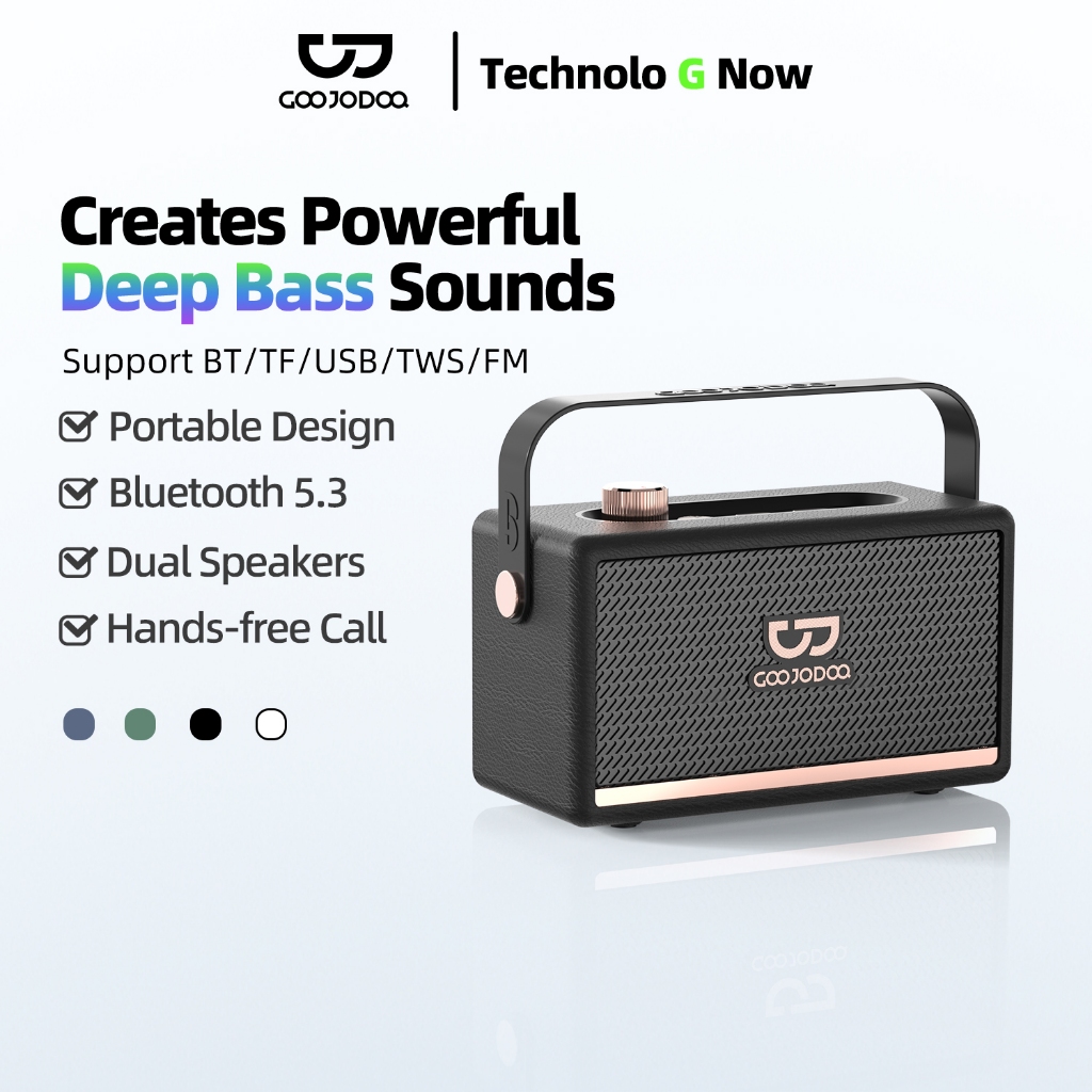 Loa Bluetooth Goojodoq LED âm thanh vòm 5.3 có thể kết nối với máy tính để bàn/máy tính xách tay/TV | BigBuy360 - bigbuy360.vn
