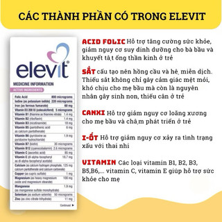 [Lẻ 1 vỉ] Elevit bầu mẫu mới