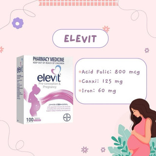[Lẻ 1 vỉ] Elevit bầu mẫu mới