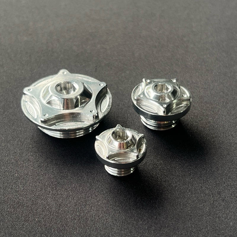 Combo ốc mâm lửa + ốc nhớt salaya mẫu Ngôi Sao - inox 304