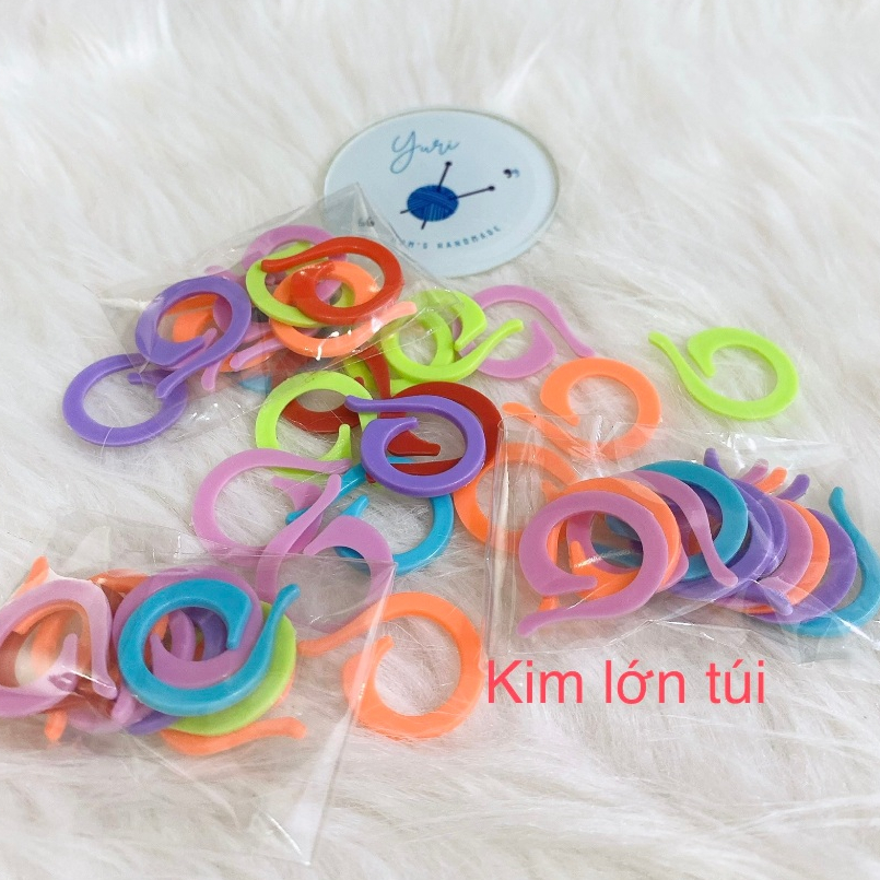 Kim Đánh Dấu Tròn Nhựa – Set 10 Cái, Màu Sắc Ngẫu Nhiên, Dùng Đánh Dấu Mẫu