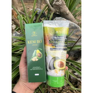  Combo hoàn hảo dành cho da mặt sữa rửa mặt bơ+ hộp kem bơ cấy trắng nano olic chính hang 