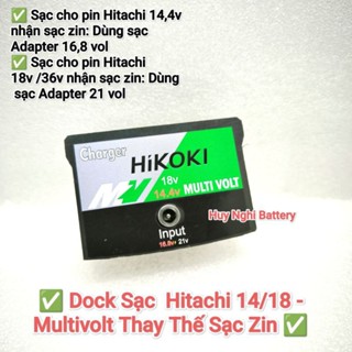 Dock Sạc Adapter Cho Pin Hitachi 14,4 / 18v / 36v (Thay Thế Sạc Zin)
