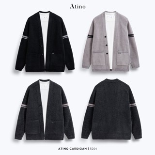 Áo Khoác Cardigan nam ATINO dày dặn ấp áp thời trang Hàn Quốc form Regular XL.3.5204
