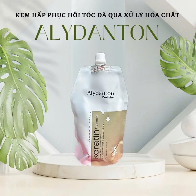 Kem hấp ủ tóc Alydanton ProShiro phục hồi tóc uốn duỗi nhuộm khô xơ 500ml ( Hàng chính hãng)