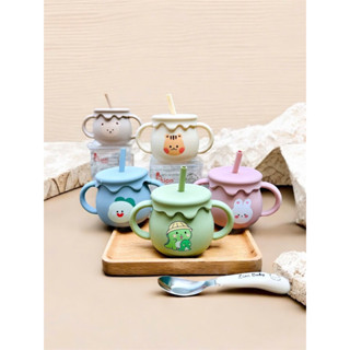 Cốc tập uống Silicon BaBy LiOn cho bé 250ml