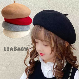 [2-8 Tuổi] Nón Len Nồi Phong Cách Beret Bánh Tiêu - Mũ Hoạ Sĩ Trẻ Em