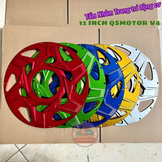  Tấm nhôm trang trí cánh gió động cơ QSMotor V4 12 inch Ốp Nhôm trang trí động cơ 