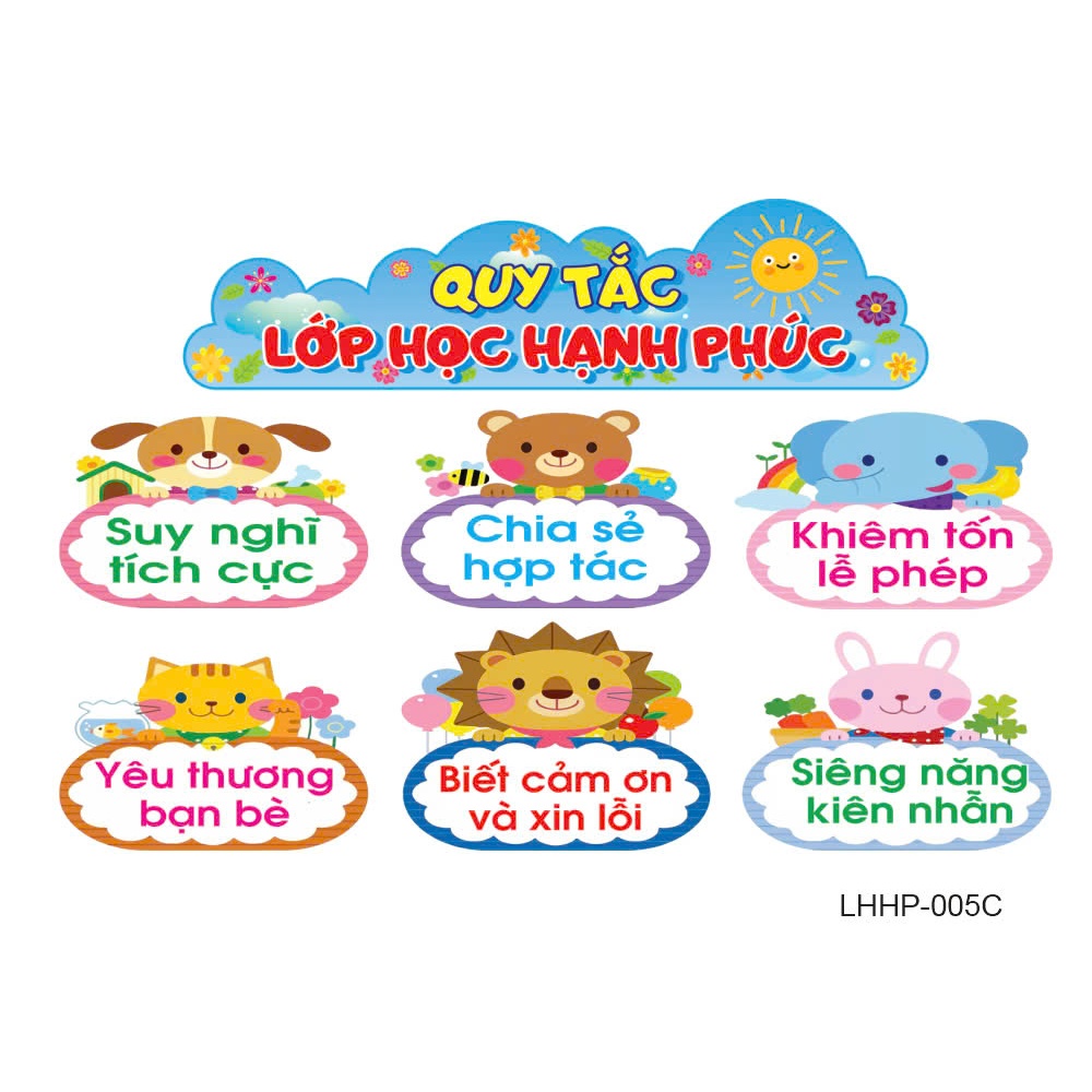 Tranh Trang Trí - Lớp Học Hạnh Phúc 005
