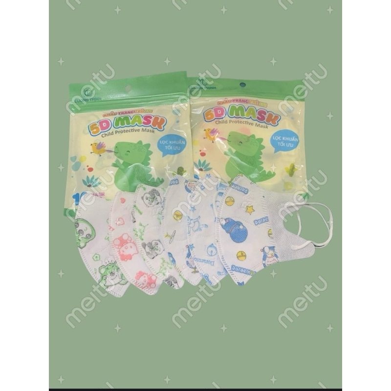 [Set 200 chiếc] Khẩu Trang 5D Mask Kids trẻ em- Khẩu trang 5D trẻ em 0-8 tuổi