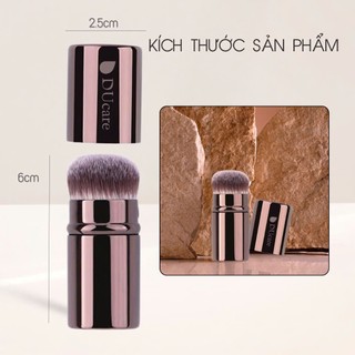 Cọ Tán Kem Nền Ducare Có Nắp Có Thể Thu Vào Lông Sợi Tổng Hợp Cao Cấp MH717