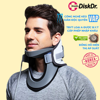Đai hơi DiskDr. CS300 Hàn Quốc kéo giãn cột sống cổ sử dụng tư thế Đứng và Ngồi